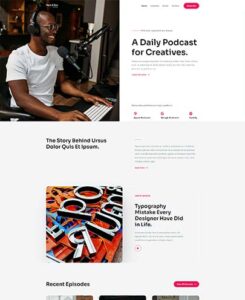 Podcasting website design