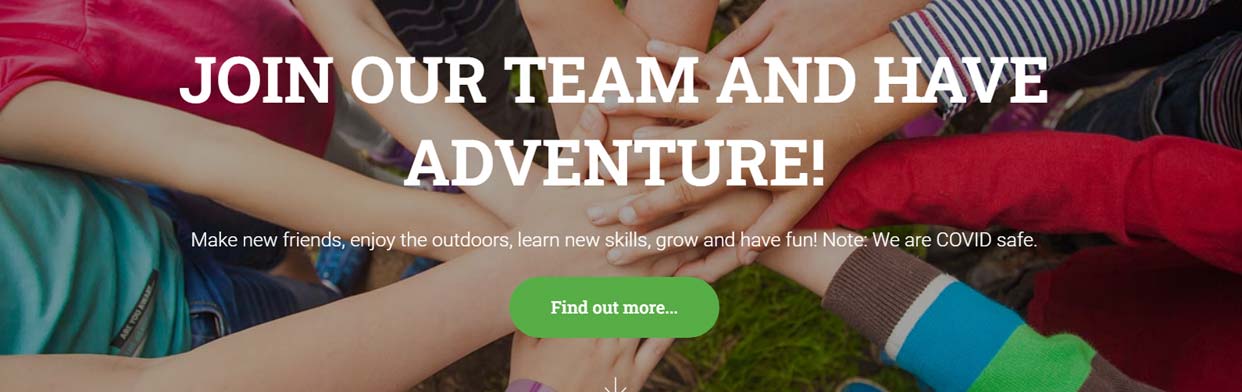 Scout group - website banner