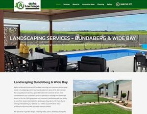 Alpha Landscape Construction - website design Bundaberg